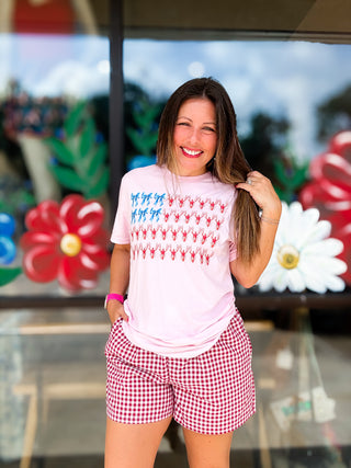 Crawfish & Bows Flag {graphic tee}