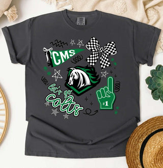 CMS Let’s Go Colts! School Spirit Tee