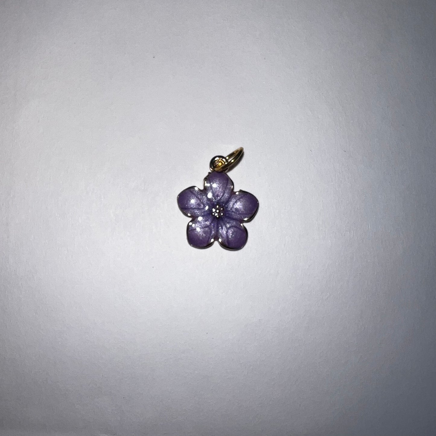 Purple Flower Charm: Charm Bar