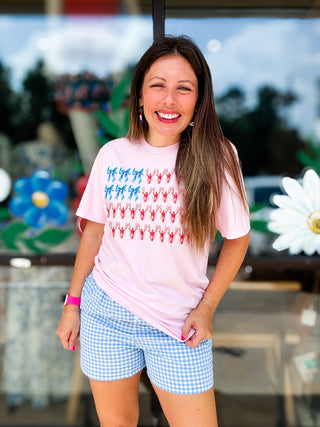 Crawfish & Bows Flag {graphic tee}