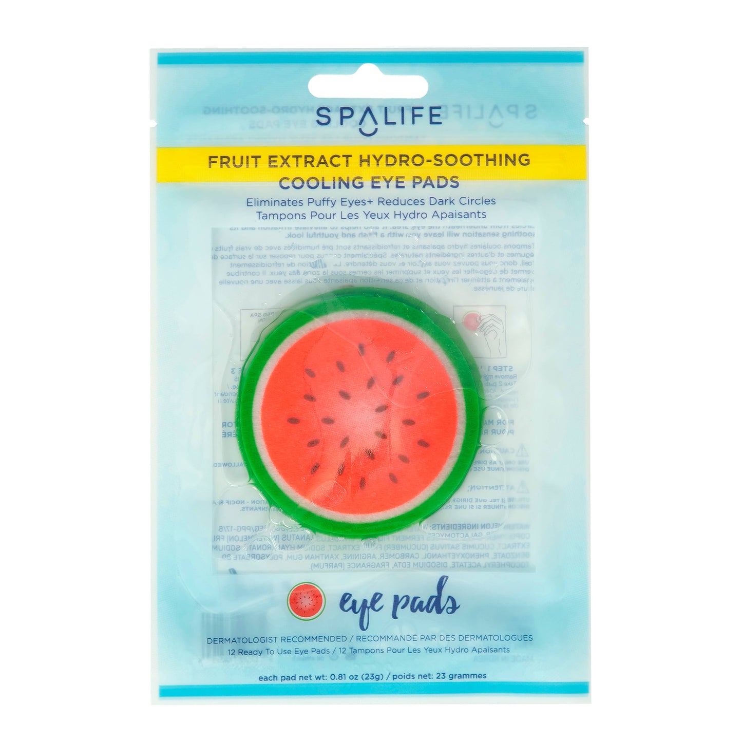 Cucumber hydro-Soothing Spa, Cooling Eye Pads - 12 Pads