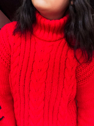 Be My Sweetheart Cable Knit Dress