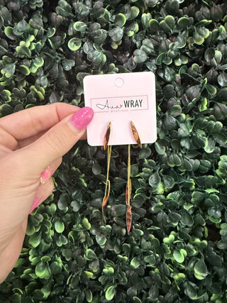 Crescent Hanging Earrings