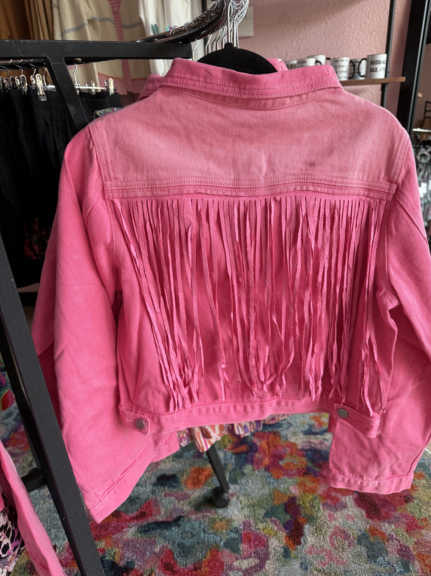 Pink Denim Jacket
