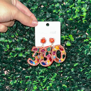 Ruby Age Beaded Earrings