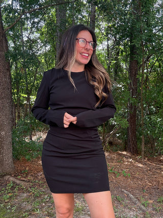 Holiday Knit Bodycon Mini Dress