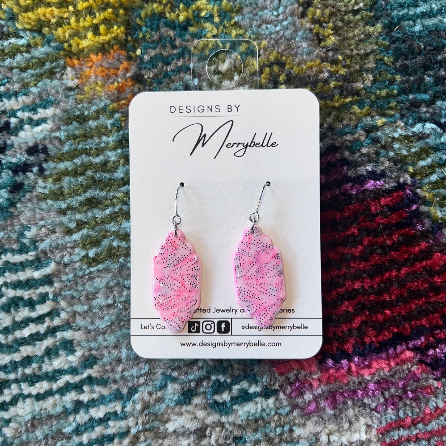 Merrybelle Earrings: Pinks