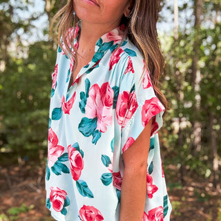 Rosey Posey Top