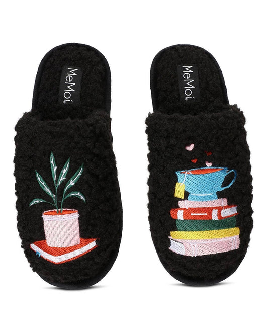 I’m Totally Booked Plush Slippers