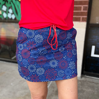 Red White And Boom Skort