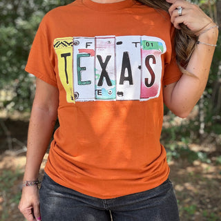 TEXAS License Plate {graphic tee}