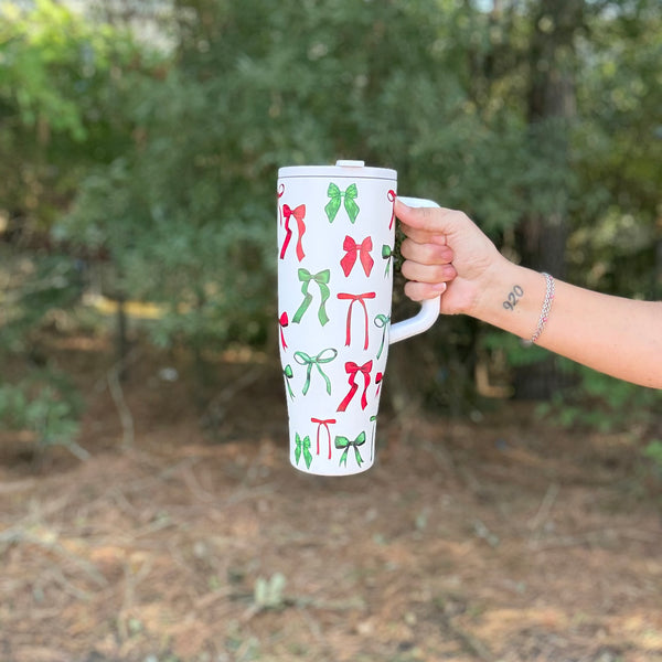 Midnight Bow Christmas Edition Tumbler – Ava Wray Boutique