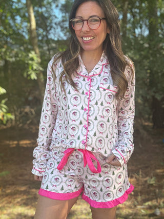 Santa’s Favorite Ruffle Pajama Set