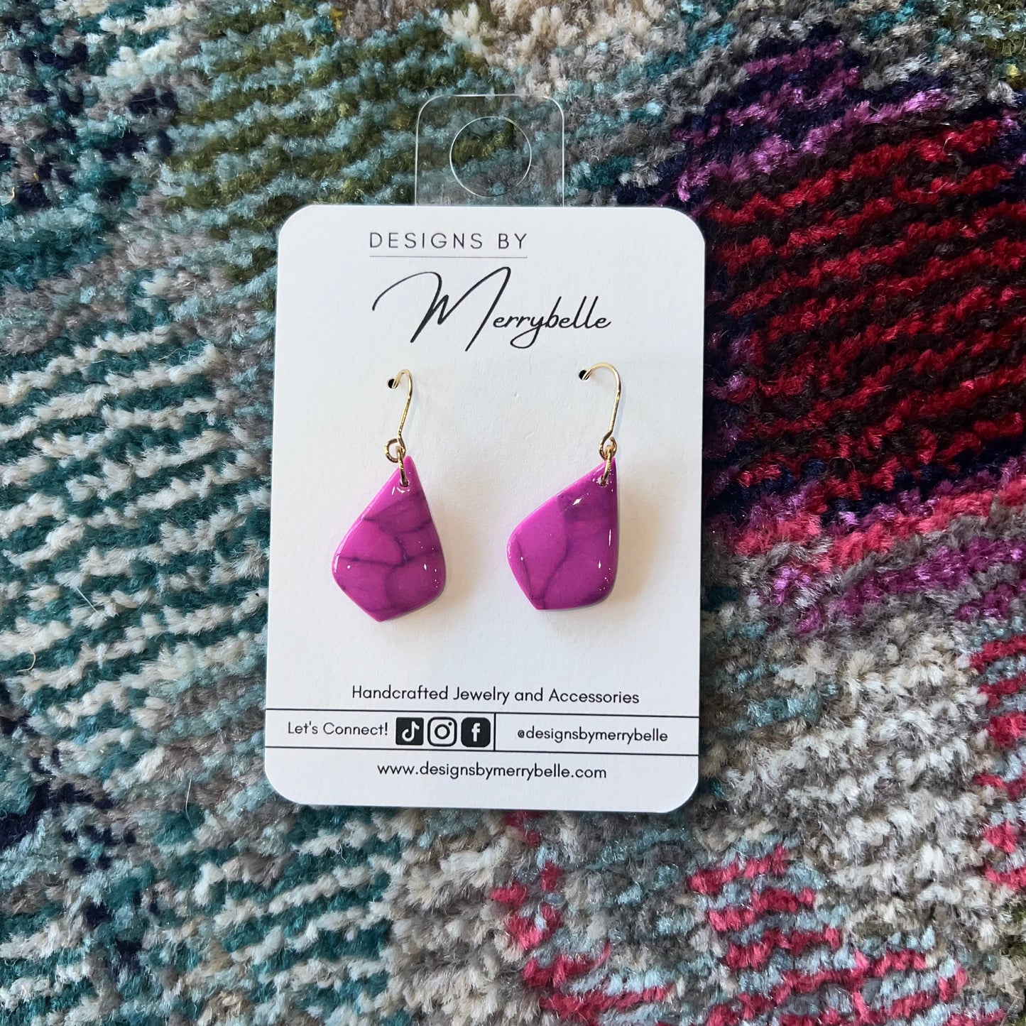 Merrybelle Earrings: Pinks