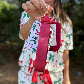 Midnight Bow | Christmas | Double Pouch Wristlet