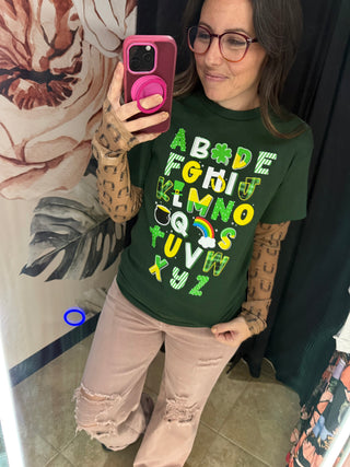 🍀 Lucky Letters {graphic tee}