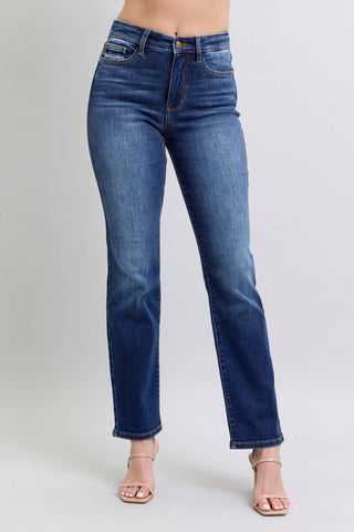 | Claire | Judy Blue Vintage Wash Thermal Straight Leg Denim