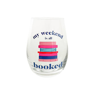 19oz Stemless Wine Glass | My Weekend Is Booked