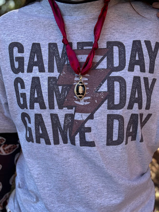 Football Scarf Necklace