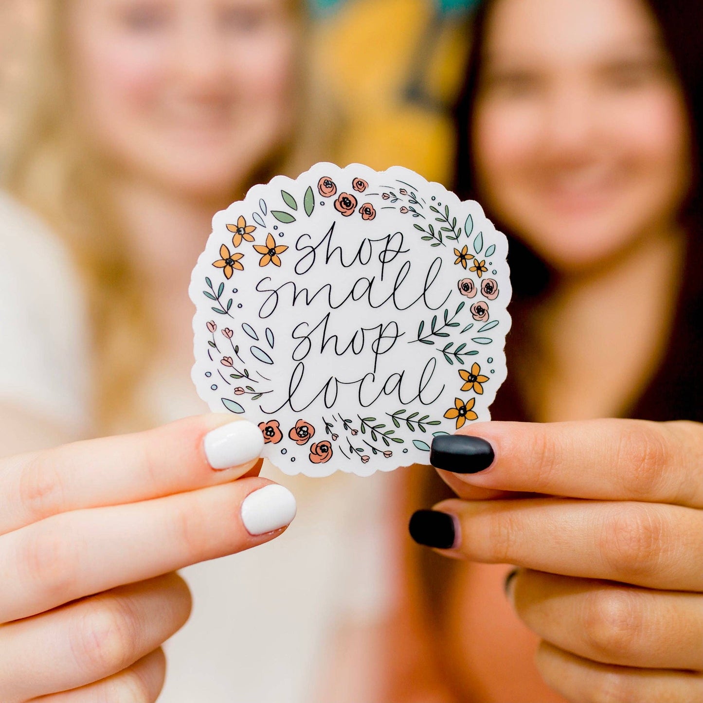 Shop Small Shop Local Clear Sticker