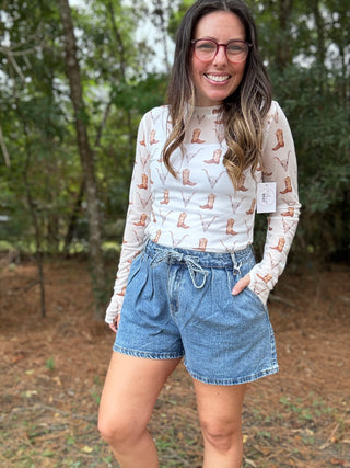 Sutton Pleated Shorts