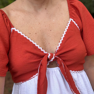 Rust & Ruffles Dress