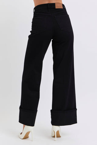 | Kate | Judy Blue High Waisted Retro Wide Cuffed Denim