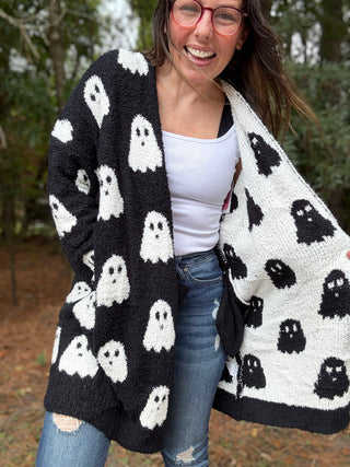 Ghost Reversible Cloud Cardigan
