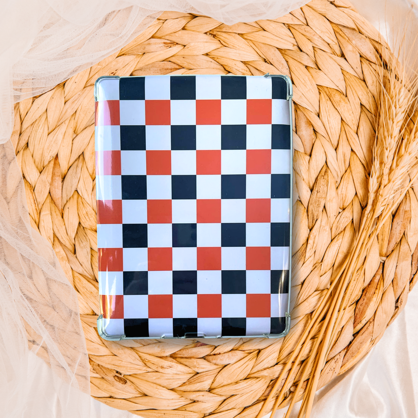 Checkered Halloween Kindle Inserts {for clear case} for Book Lover