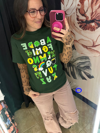 🍀 Lucky Letters {graphic tee}