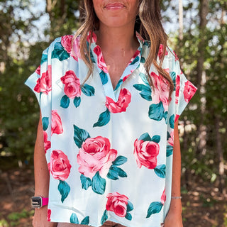 Rosey Posey Top