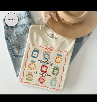Reading is my Jam Tee {graphic tee}
