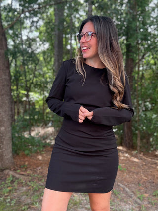 Holiday Knit Bodycon Mini Dress