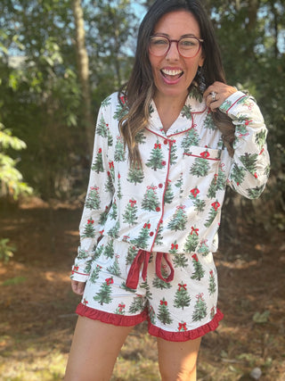 Under the Tree Ruffle Pajama Set