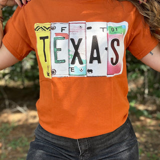 TEXAS License Plate {graphic tee}