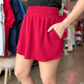 Cherry Wine Skort