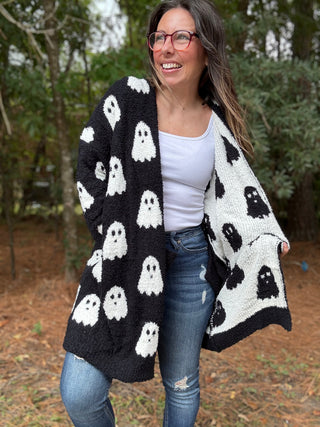 Ghost Reversible Cloud Cardigan