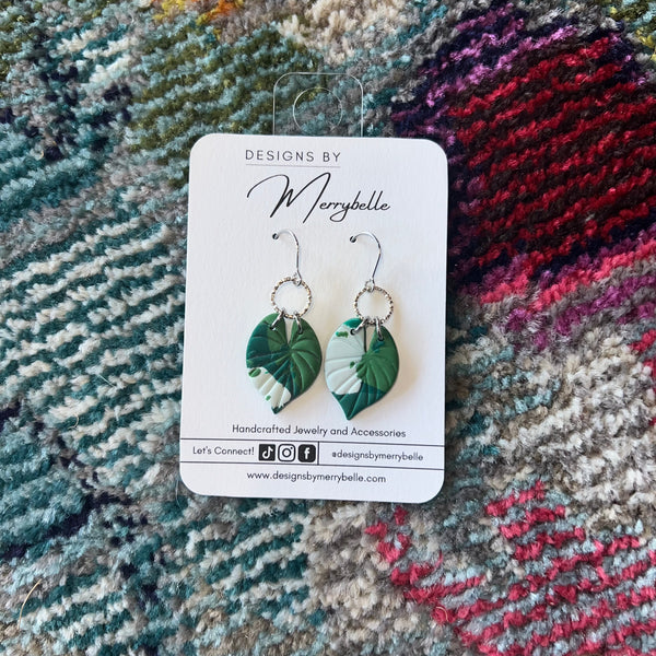 Merrybelle Earrings: Greens