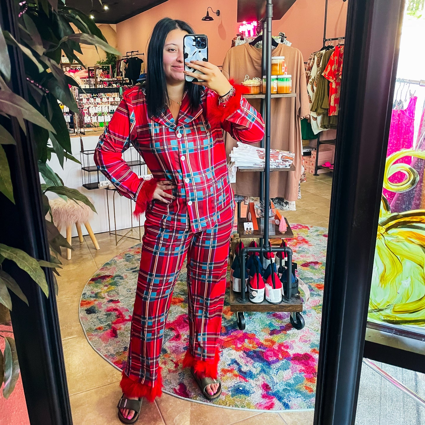 Nutcracker Plaid Pajama Set