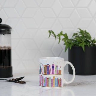 My Colorful Bookshelf Coffee or Tea Mug