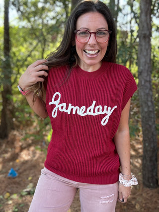 Gameday Sleeveless Sweater Vest