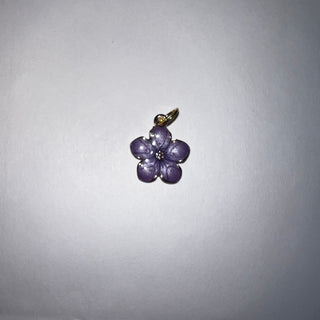 Purple Flower Charm: Charm Bar