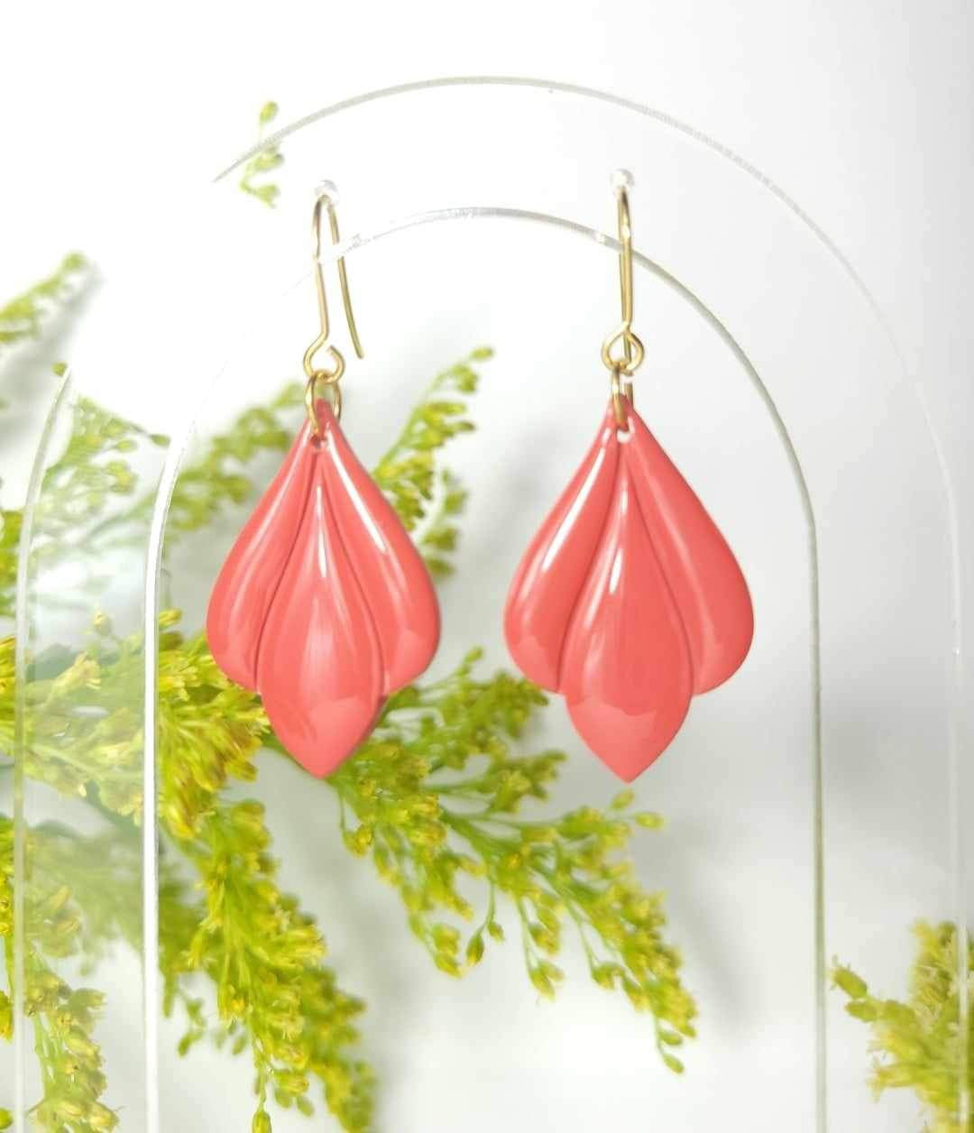 Merrybelle Earrings: Reds