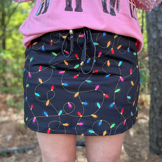 Christmas Lights Skort