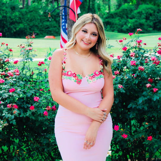 Pink Flower Dress