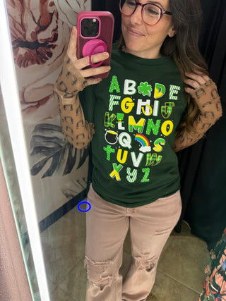 🍀 Lucky Letters {graphic tee}