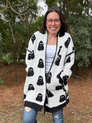 Ghost Reversible Cloud Cardigan