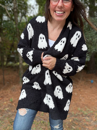 Ghost Reversible Cloud Cardigan