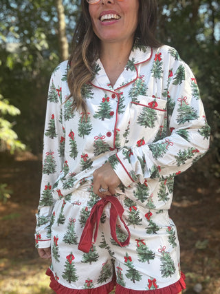 Under the Tree Ruffle Pajama Set