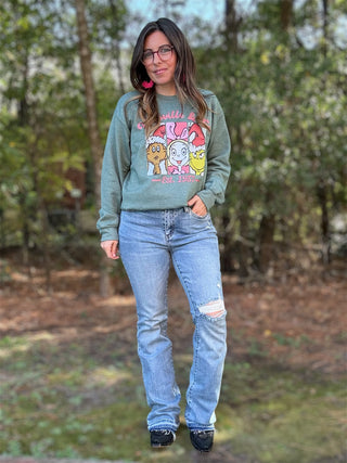 | Remi | Judy Blue Mid Rise Destroy & Released Hem Bootcut Denim